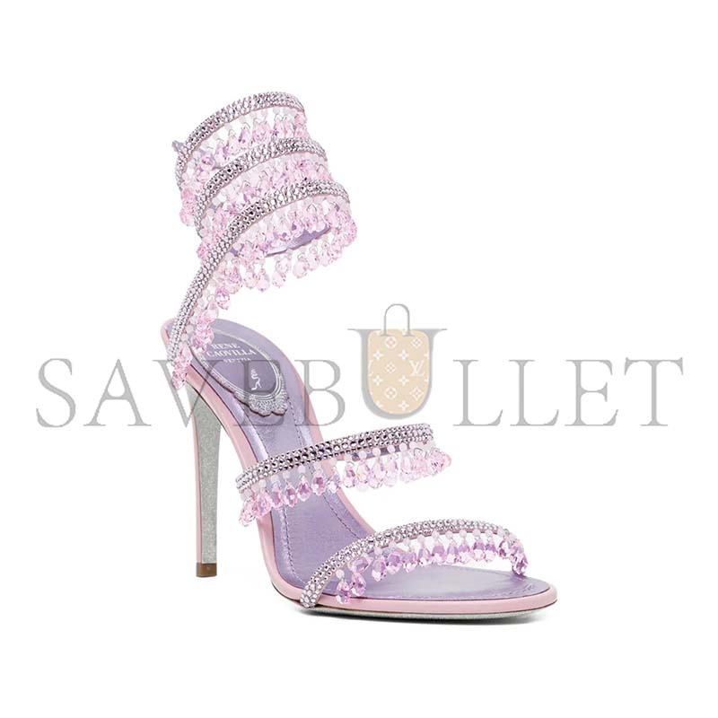 RENÉ CAOVILLA CHANDELIER HIGH-HEELED SANDALS 